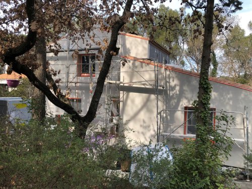 ﻿Isolation et création facade maison Prades-le-lez